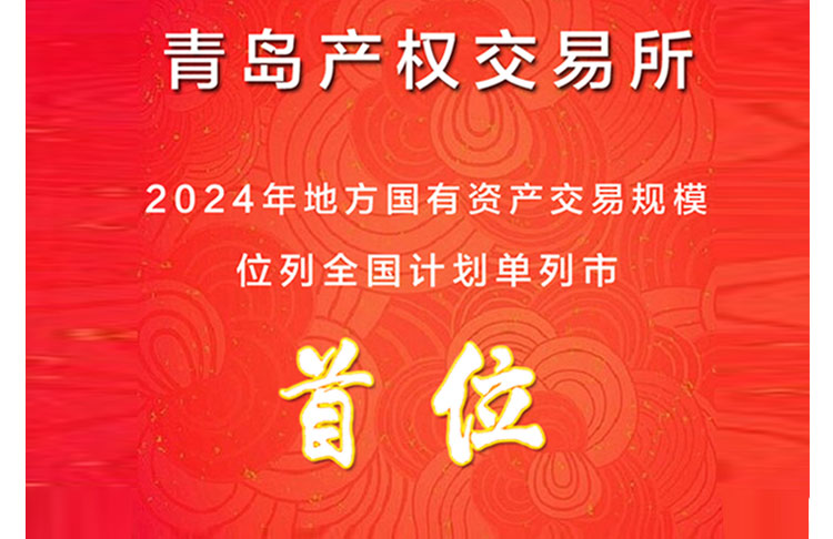青島產權交易所2024年地方國有資產交易規(guī)模位列全國計劃單列市首位